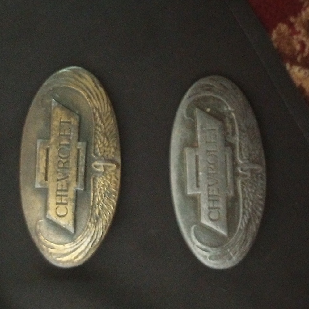 Vintage Chevrolet Belt Buckle - Indiana Metal Craft-CA 8 bronze and metal